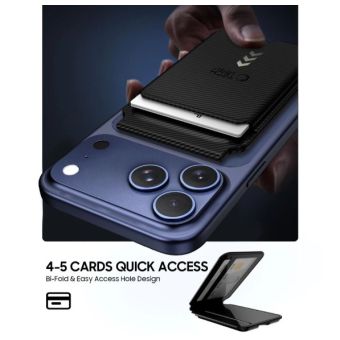 Tech-Protect MagWallet MagSafe Magnetic Carbon čierna