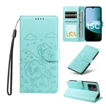 Obal Mezzo Book RFID Xiaomi Redmi 15C/POCO C85 pes zelený