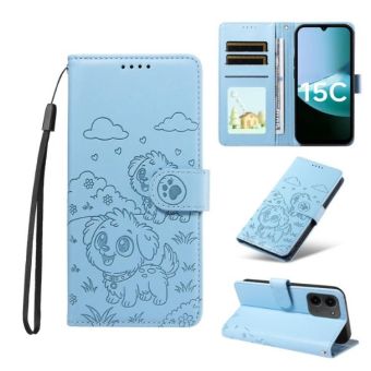 Obal Mezzo Book RFID Xiaomi Redmi 15C/POCO C85 pes modrý