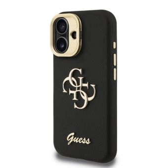 Obal Guess PU Grained 4G Logo Stand Camera Frame Apple iPhone 16 GUHCP16SPCS4GSK čierny
