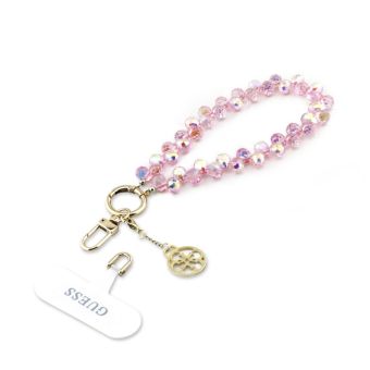 Guess Crystals 4G Charm univerzálna šnúrka na ruku GUUCMDG4CP ružová