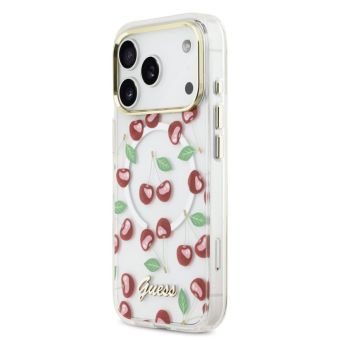 Obal Guess IML Glitter Cherry MagSafe iPhone 17 Pro GUHMP17L5HTCGMEH