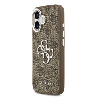 Obal Guess PU 4G Metal Logo Apple iPhone 17 GUHCP17SP4G4SMCW strieborno hnedý
