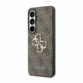 Obal Guess PU 4G Metal Logo Samsung Galaxy S26 5G S942 GUHCS26S4GMGBR hnedý