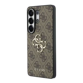 Obal Guess PU 4G Metal Logo Samsung Galaxy S26 Ultra 5G S948 GUHCS26L4GMGBR hnedý