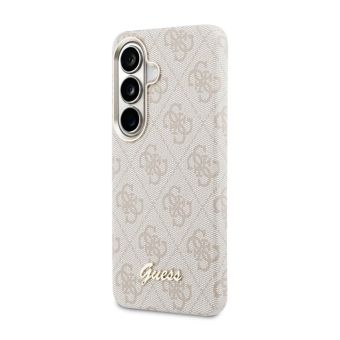 Obal Guess PU 4G Script Metal Logo Magnetic Samsung Galaxy S26 5G S942 GUHMS26S5P4FWMSP ružový