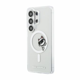 Obal Karl Lagerfeld IML Choupette Peekaboo Logo Magnetic Samsung Galaxy S26 Ultra 5G S948 KLHMS26L6HCPSCT transparentný