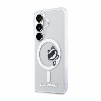 Obal Karl Lagerfeld IML Choupette Peekaboo Logo Magnetic Samsung Galaxy S26 5G S942 KLHMS26S6HCPSCT transparentný