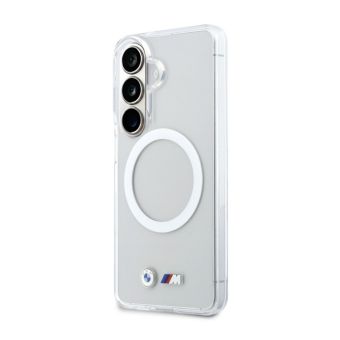 Obal BMW M IML Metal Logo Magnetic Samsung Galaxy S26 5G S942 BMHMS26S25HSMLKT transparentný