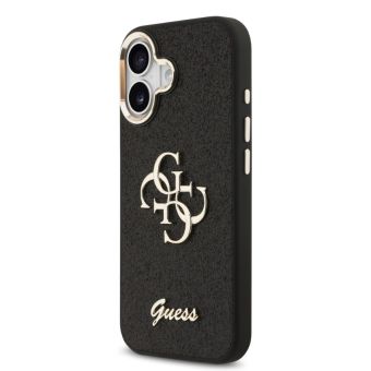 Obal Guess PU Fixed Glitter 4G Metal Frame Apple iPhone 17 GUHCP17SHG4SGCK čierny