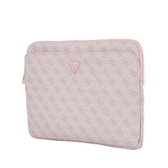 Guess PU 4G Triangle Logo obal na notebook 14" GUCS14ZP4DPTP ružový