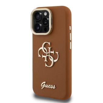 Obal Guess PU Grained 4G Logo Stand Camera Frame Apple iPhone 14 GUHCP14SPCS4GSW hnedý