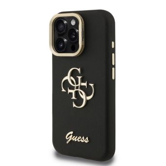 Obal Guess PU Grained 4G Logo Stand Camera Frame Apple iPhone 15 Pro GUHCP15LPCS4GSK čierny