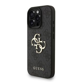 Obal Guess PU 4G Metal Logo Strap Apple iPhone 15 Pro Max GUHCP15XP4GMGSK čierny