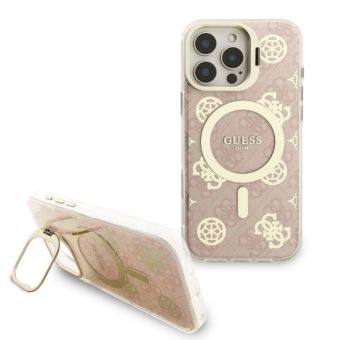 Obal Guess PC/TPU Electroplated Stand Camera Frame Apple iPhone 16 Pro GUBPSBHMP16LF4P05