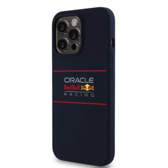 Obal Red Bull Silicone Horizontal Logo MagSafe Apple iPhone 13 Pro RBHMP13L24SIHSRV modrý
