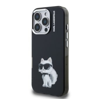 Obal Karl Lagerfeld IML Aquarelle Choupette Apple iPhone 15 Pro KLHCP15LHMCHAQK čierny