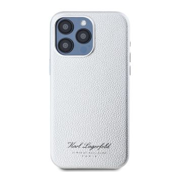 Obal Karl Lagerfeld Grained PU Hotel RSG Apple iPhone 15 Pro Max KLHCP15XPGWCMKHG sivý