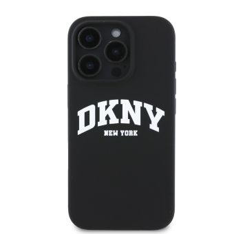 Obal DKNY Liquid Silicone Arch Logo MagSafe Apple iPhone 16 DKHMP16SSNYACH čierny