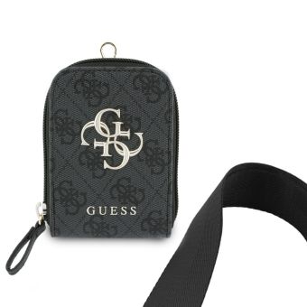 Guess Crossbody Popruh PU 4G Metal Logo + Peňaženka GUUCNKP4DGMK čierna