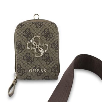 Guess Crossbody Popruh PU 4G Metal Logo + Peňaženka GUUCNKP4DGMW hnedá