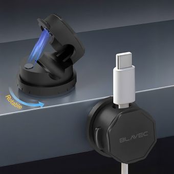 Blavec BX-01 organizér káblov čierny (3ks)