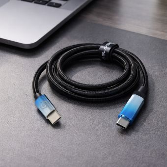 Blavec Velox Led displej 240W, USB-C/USB-C, 1.2m čierny