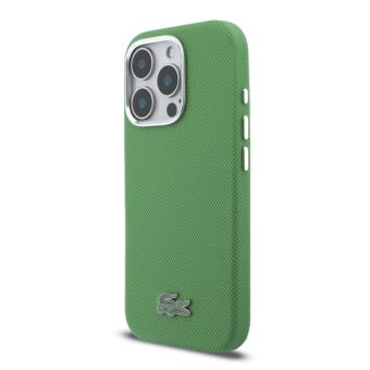 Obal Lacoste PVC Iconic Petit Pique Metal Logo MagSafe Apple iPhone 16 Pro Max LCFCMP16XPLAN zelený