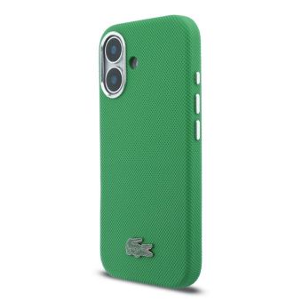 Obal Lacoste PVC Iconic Petit Pique Metal Logo MagSafe Apple iPhone 16 LCFCMP16SPLAN zelený