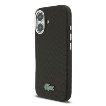 Obal Lacoste PVC Iconic Petit Pique Metal Logo MagSafe Apple iPhone 16 LCFCMP16SPLAK čierny