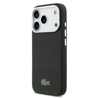 Obal Lacoste Iconic Petit Pique Metal Logo MagSafe Apple iPhone 17 Pro LCFCMP17LPLAK čierny