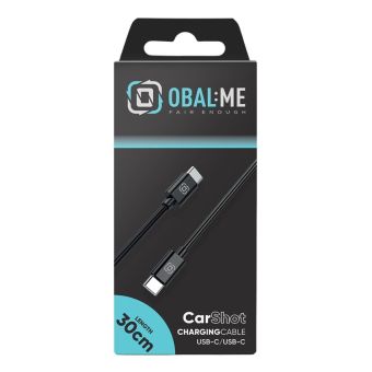 OBAL:ME CarShot USB-C/USB-C 30cm čierny