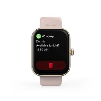 Hama 5000, smart hodinky, funkcia telefonovania, vode odolné IP68, Siri/ Google Assistant, ružové