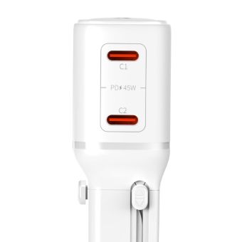 3MK Incharge Globe 45W, PD QC4+ PPS SCP AFC, US/EU/AUS/UK, biela (210+ krajín)