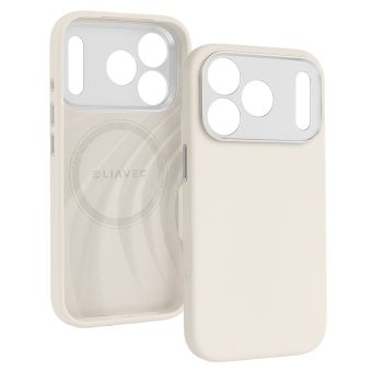 Obal Liavec Silk Shield MagSafe Apple iPhone 17 Pro Max béžový
