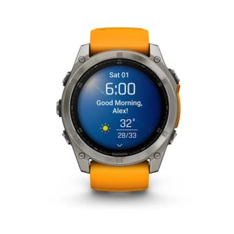 Garmin Fenix 8 AMOLED 51mm Sapphire Titanium Graphite/Orange Nový z výkupu