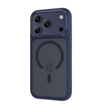 Obal Benks Magnetic Mist Metal Frame Apple iPhone 17 modrý (gombík na kameru)