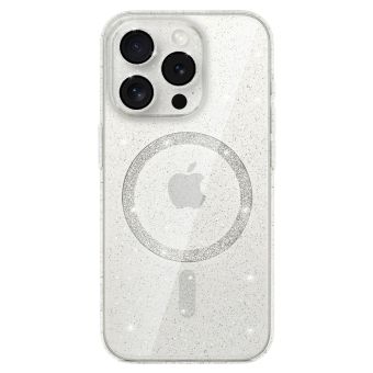 Obal Glitter MagSafe Apple iPhone 15 transparentný