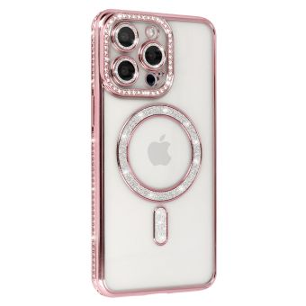 Obal Bling MagSafe Xiaomi Redmi Note 15 Pro+ 5G/POCO M8 Pro ružový