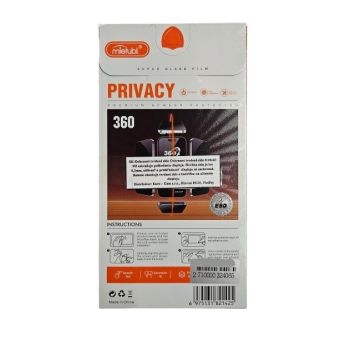 Ochranné sklo Mietubl 5D Privacy/Antispy 360 Apple iPhone 12/12 Pro čierne