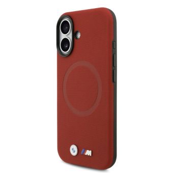Obal BMW M FW Metal Logo Apple iPhone 17 BMHMP17S25PFWSMR červený