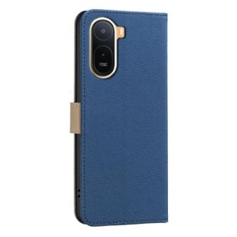 Obal Pattern Book Flower RFID ochrana Xiaomi Redmi A7 Pro modrý