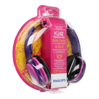 Philips SHK2000PK/00, 3.5mm jack, detské drôtové slúchadlá, ružové