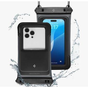 Obal Spigen A611P, univerzálny/vodeodolný, čierny (2ks)