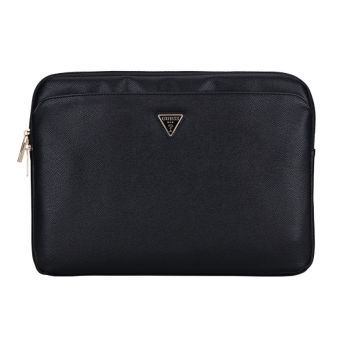 Guess PU Grained Triangle Logo Computer Bag 14" GUCS14ZPGTSPSK Black