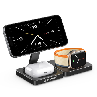 Blavec BQI05-QIMS 15W MagSafe 3v1 strieborná