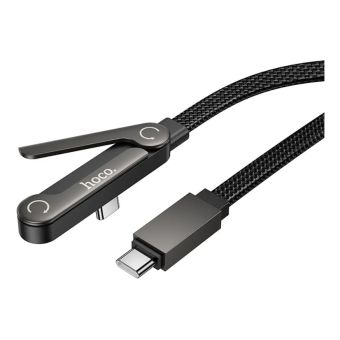 Hoco U150, USB-C/USB-C PD 60W, 1.2m, čierny