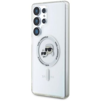 Obal Karl Lagerfeld IML K&CH Heads MagSafe Samsung Galaxy S25 Ultra 5G S938 KLHMS25LHLSKCH transparentný
