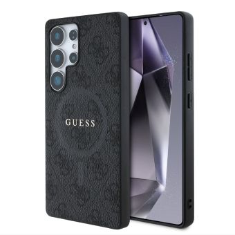Obal Guess PU Leather 4G Colored Ring MagSafe Samsung Galaxy S25 Ultra 5G S938 GUHMS25LG4GFRK Black