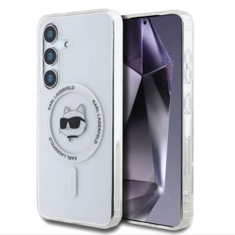 Obal Karl Lagerfeld IML Choupette Head MagSafe Samsung Galaxy S25+ 5G S936 KLHMS25MHLSCHH Transparent